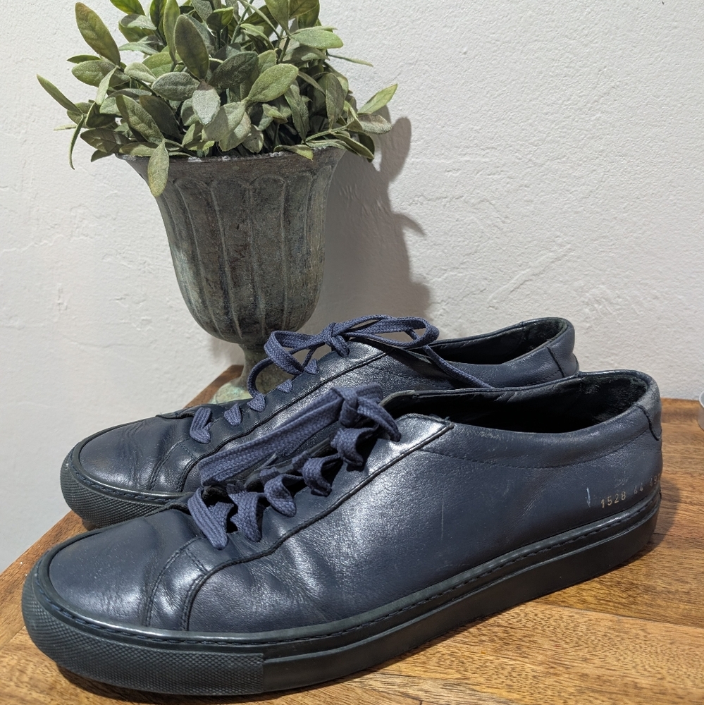 Common Projects Achilles Leather‎ Sneakers - Men - Navy EU 44 US 11   (Unisex)